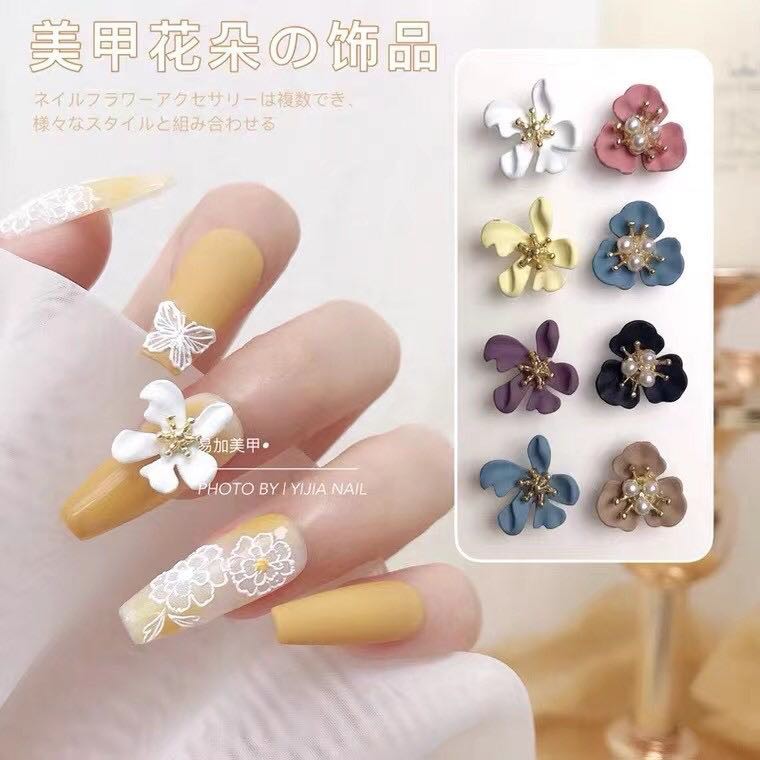 Hoa bột trang trí móng
