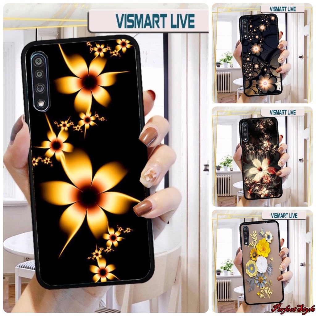 Ốp lưng phủ bóng Vsmart Live 4 / Live / Joy 3 / Active 3 / Joy 1+ / Bee 3 / Star / Joy 2+  hoạ tiết Hoa