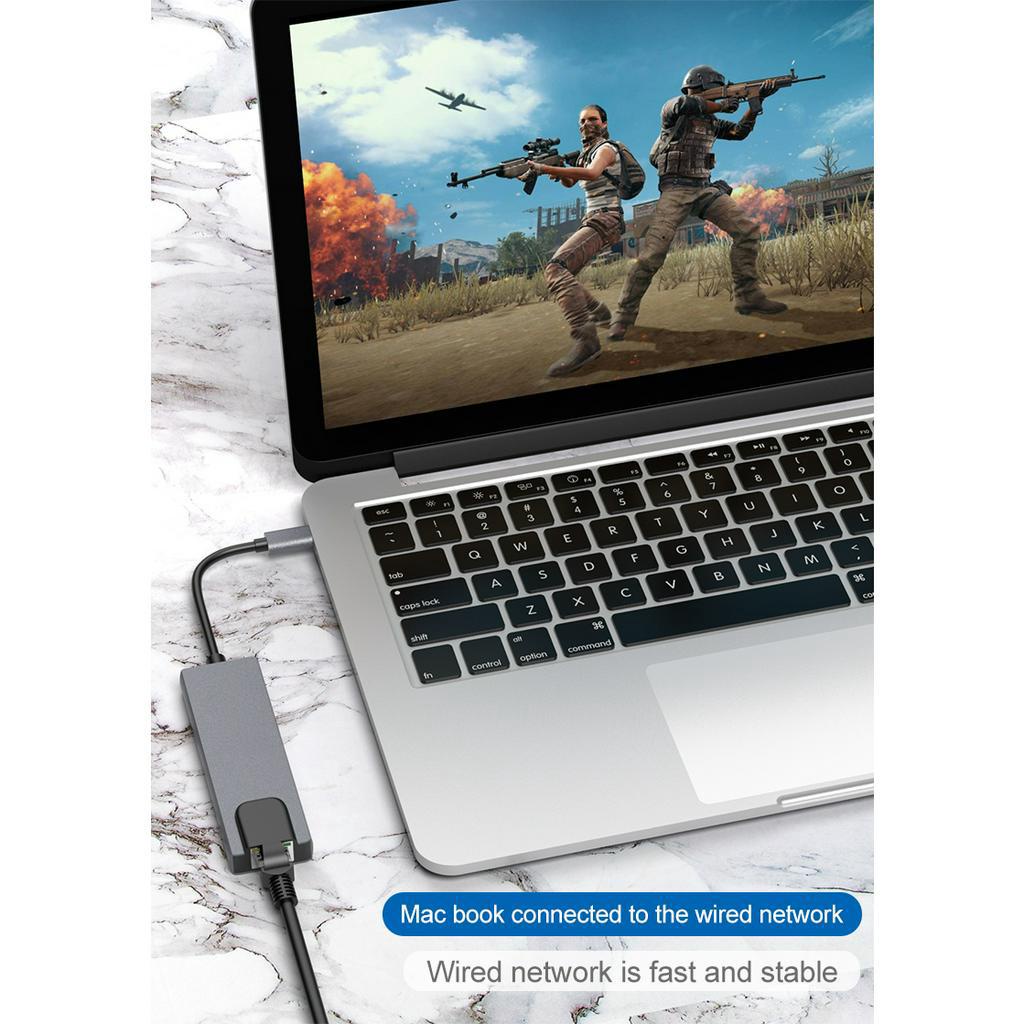 Bộ Chia Cổng USB HDMI 4K USB 3.0 5 Trong 1 Cho Máy Tính