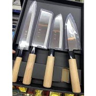 (HÀNG CHÍNH HÃNG) Bộ Dao Bếp Sekiyoshi Issei 4 Dao