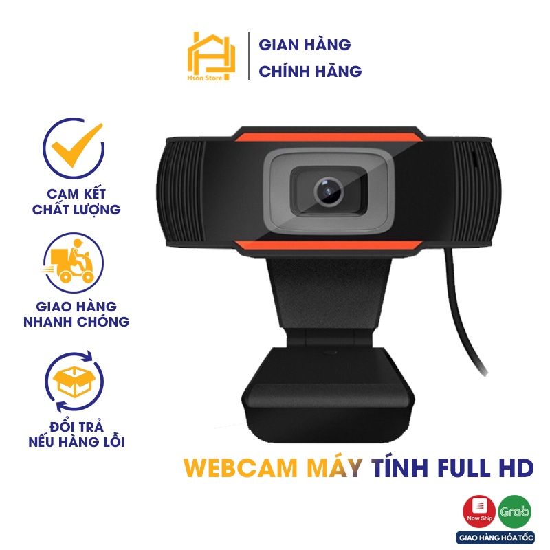 Webcam máy tính FULL HD 1080P có mic, Web camera laptop full box siêu nét hỗ trợ livestream, học trực tuyến