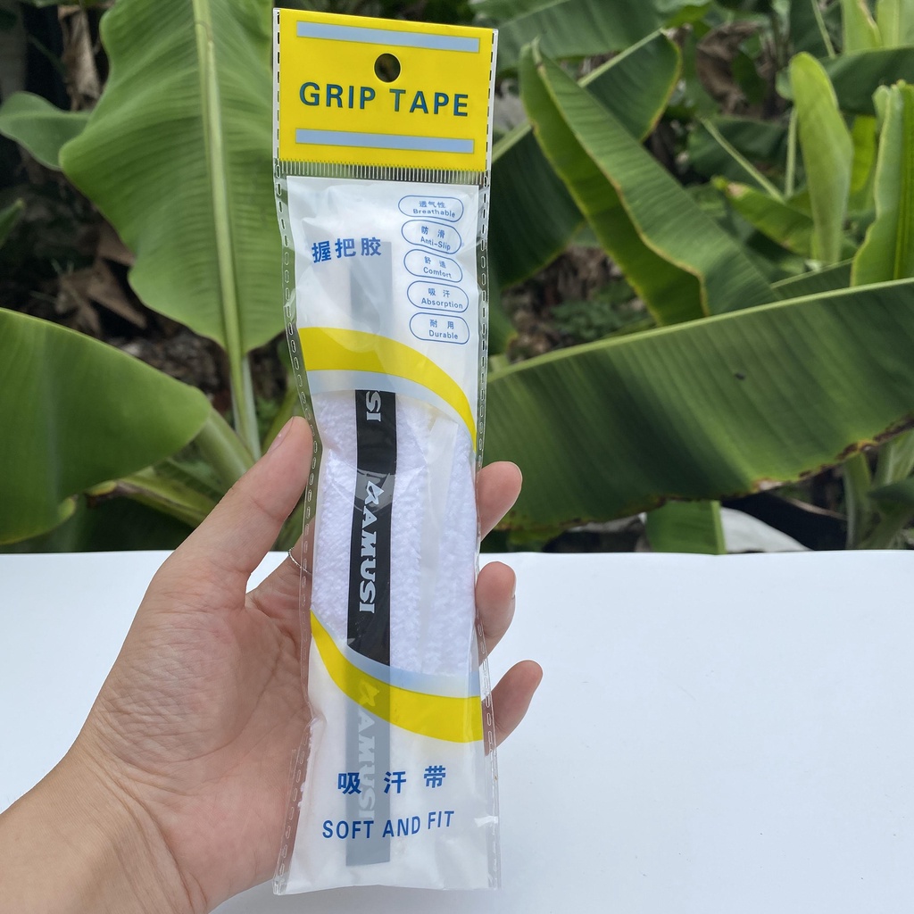 Quân cán vợt cầu lông vải 1M1, quấn cán vợt êm tay thấm mồ hôi bảo vệ cốt vợt