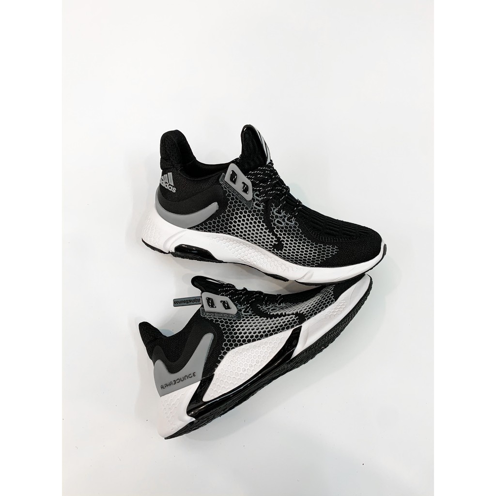 Giày sneaker nam⚜️𝑭𝑹𝑬𝑬𝑺𝑯𝑰𝑷⚜️Giảm 50K Khi Nhập Mã [GIAY050K] - Giày AlphaBounce Instinct M màu [Đen Trắng]