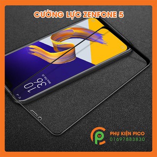 Cường lực Zenfone 5 full màn hình - Kính cường lực Asus Zenfone 5 ZE620KL không tai thỏ full viền siêu mỏng