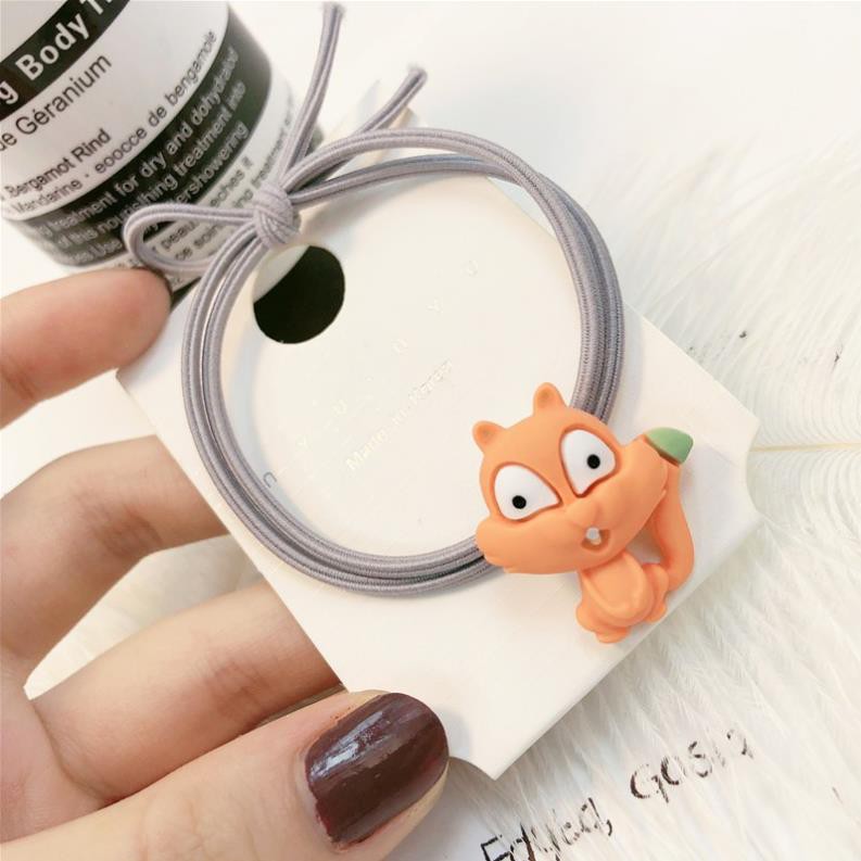 Dây thun cột tóc buộc tóc hình con sóc cute 047