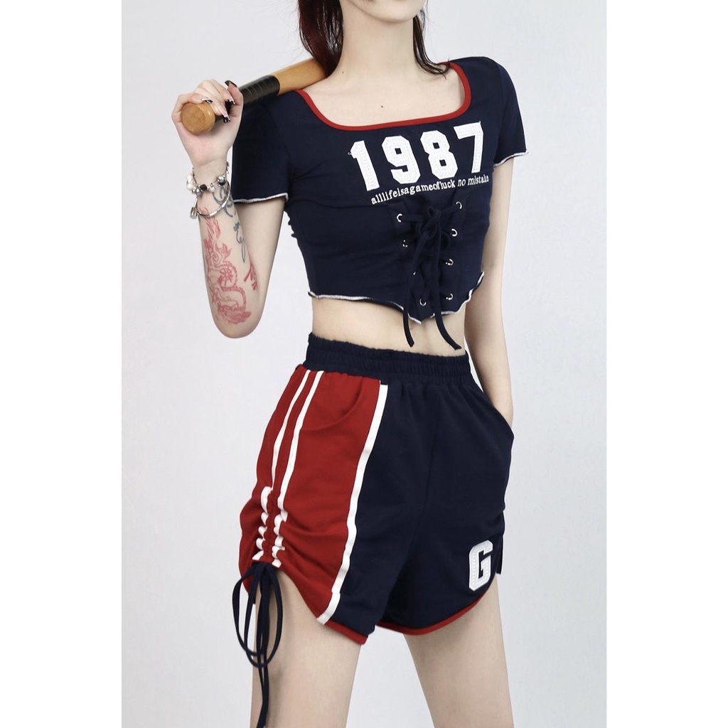 Bộ Đồ Thể Thao Thời Trang Mùa Xuân Phong Cách Hàn Quốc Dành Cho Nữ