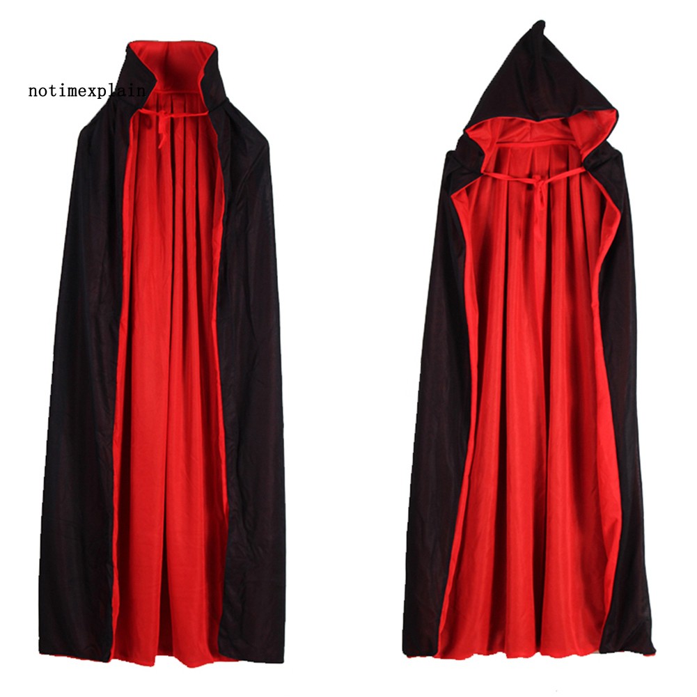 BEST Halloween Kids Hooded Witch Wizard Vampire Cloak Cosplay Costume Cape Gown Robe