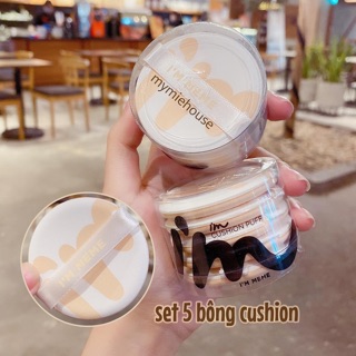 🌸SET 5 BÔNG PHẤN ĐÁNH CUSHION CỦA I'M MEME .