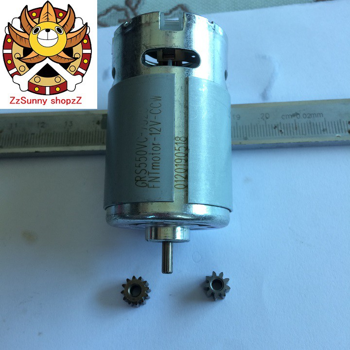 Motor 550 21V FNT 23000 rpm dùng cho máy khoan pin có bánh răng