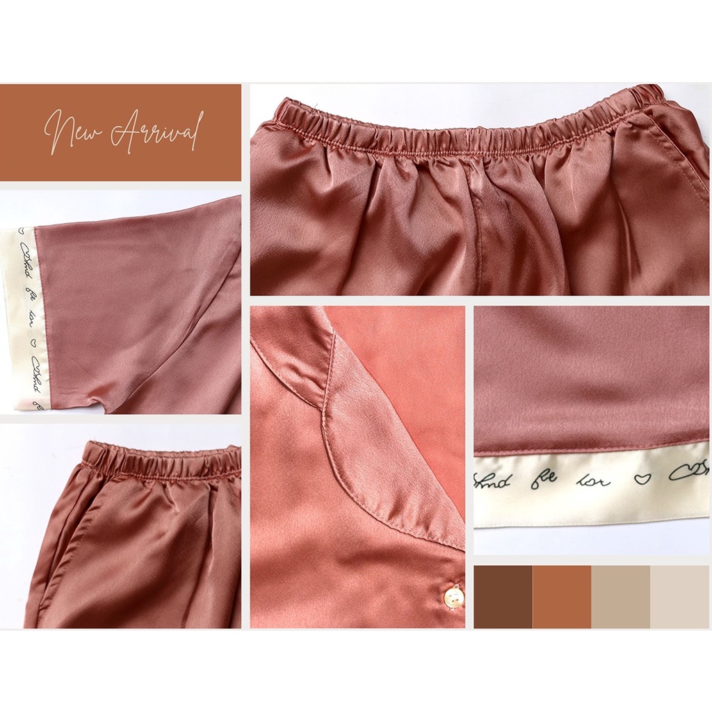 Bộ quần áo thu đông nữ pijama lụa satin cao cấp freesize từ 42kg-55kg