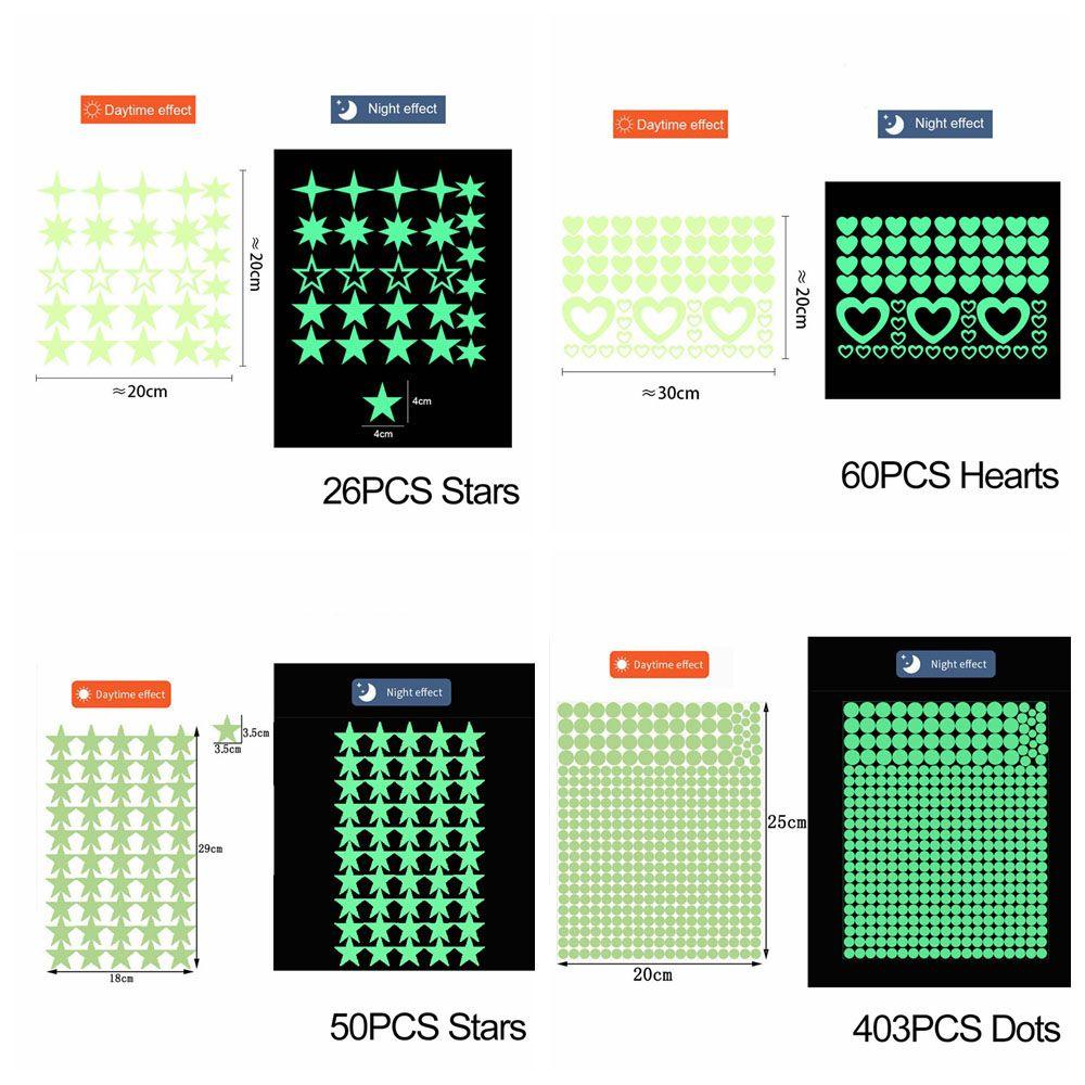 Giấy Dán Tường Dạ Quang Phát Sáng Trong Tối Trang Trí Phòng Ngủ Cho Bé