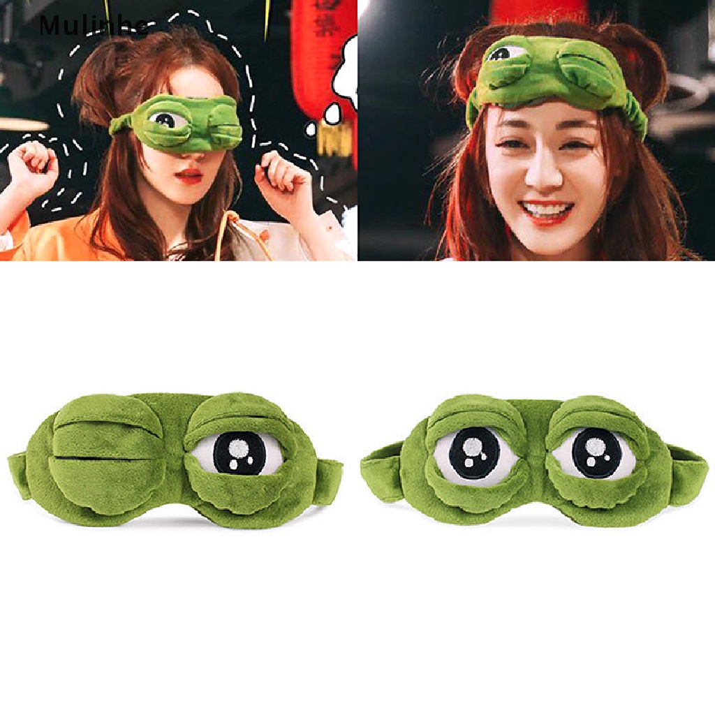 Mặt Nạ Che Mắt Thư Giãn Khi Ngủ Hình Chú Ếch 3d