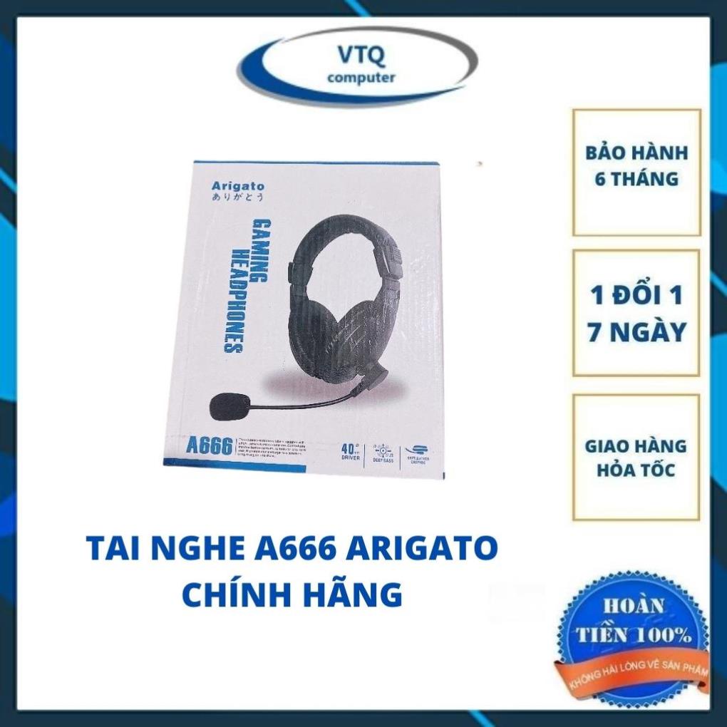 Tai nghe máy tính có Mic cao cấp A666, Có hộp, âm thanh trong trẻo-Học Online ,Nghe nhạc...