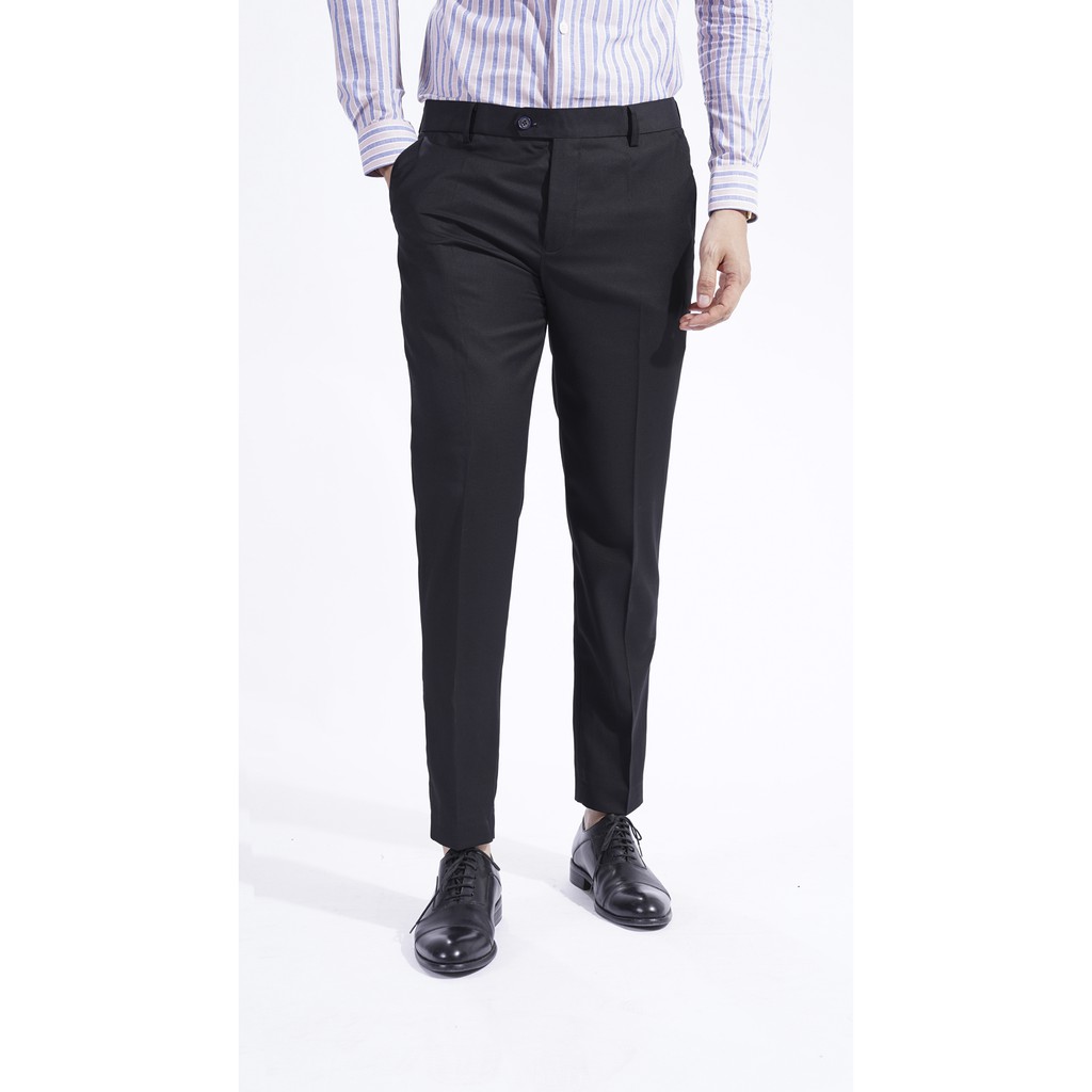 Quần Âu Nam Công Sở VENISCE - Màu Đen, Chất Liệu Sợi Vải Cotton, Thoải Mái Vận Động | BigBuy360 - bigbuy360.vn
