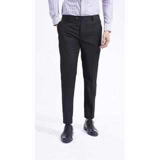 Quần Âu Nam Công Sở VENISCE - Màu Đen, Chất Liệu Sợi Vải Cotton, Thoải Mái Vận Động