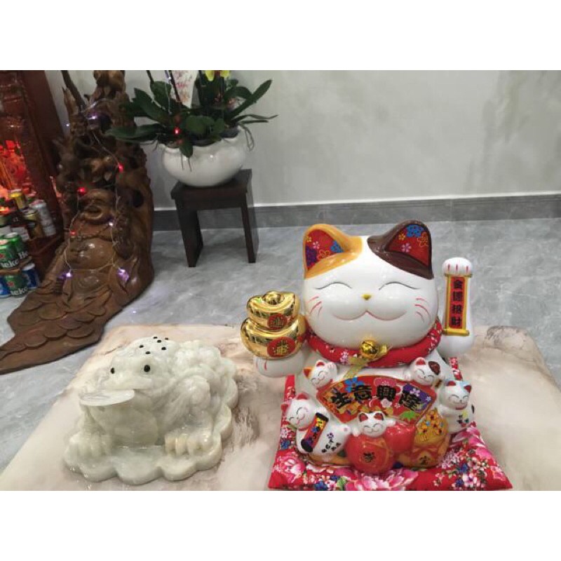 💥GIẢM NGAY 10K 💥Mèo Thần Tài , Mèo may mắn vẫy tay chiêu tài phát lộc Maneki Neko