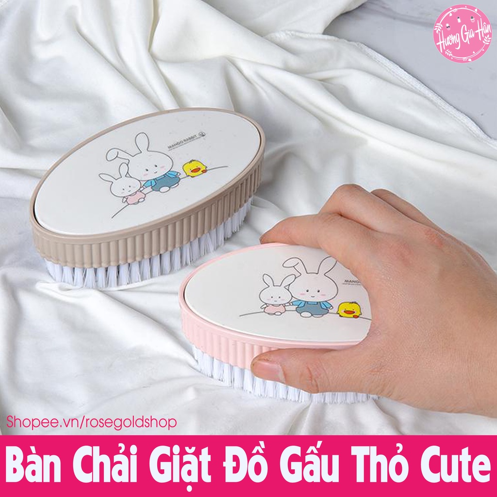 Bàn Chải Giặt Đồ Gấu Thỏ Cute, Cầm Vừa Lòng Bàn Tay, Giúp Chị Em Đỡ Đau Tay Khi Dọn Dẹp Nhà Cửa