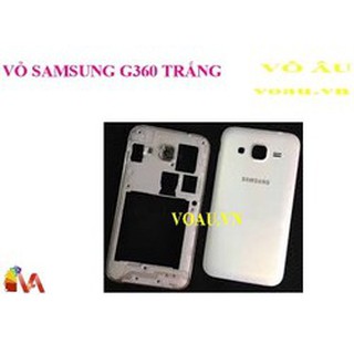 Vỏ samsung g360 full màu trắng
