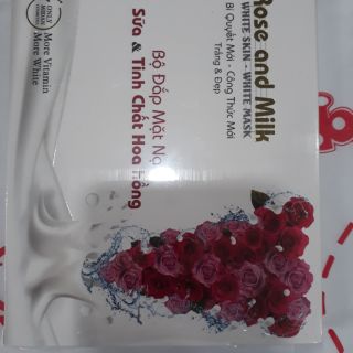 BỘ ĐẮP MẶT NẠ SỮA & TINH CHẤT HOA HỒNG