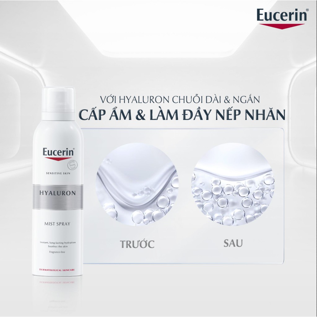 Xịt Dưỡng Ẩm Cho Da Nhạy Cảm Eucerin Hyaluron Mist Spray 50ml - 150ml