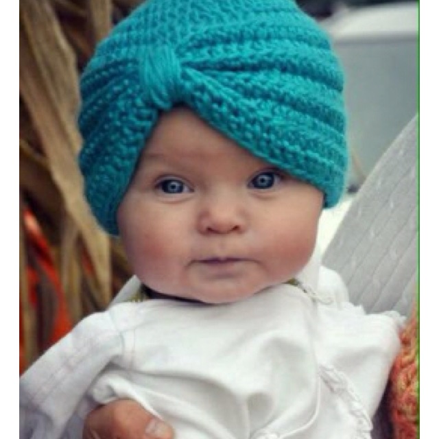 Nón len turban cho bé