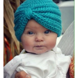 Nón len turban cho bé