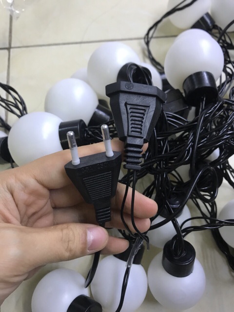Đèn trang trang trí ngoài trời, đèn nháy ngoài trời dây 20 bóng tròn