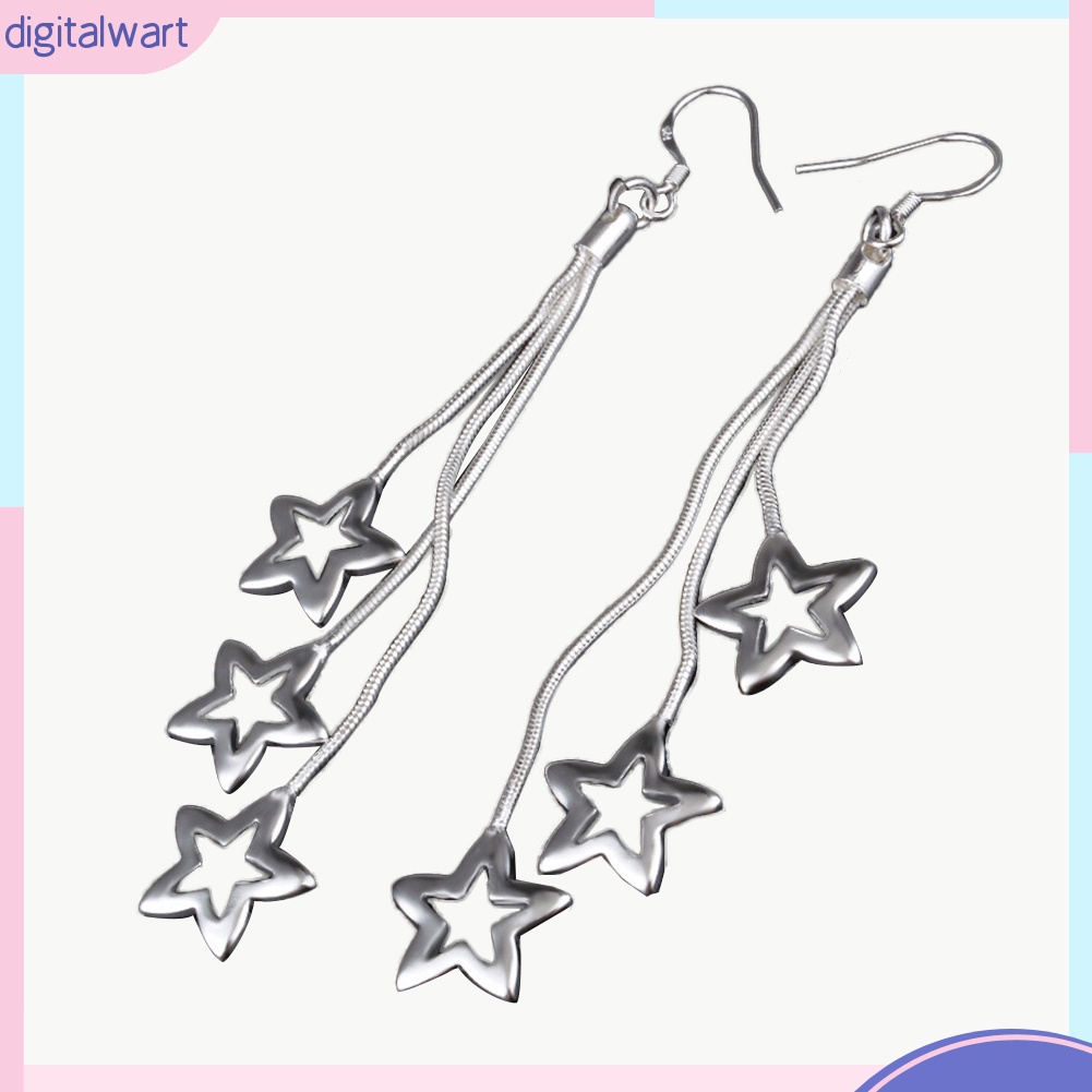 Đôi Bông Tai Dáng Rơi Họa Tiết Ngôi Sao Thời Trang Cho Nữ