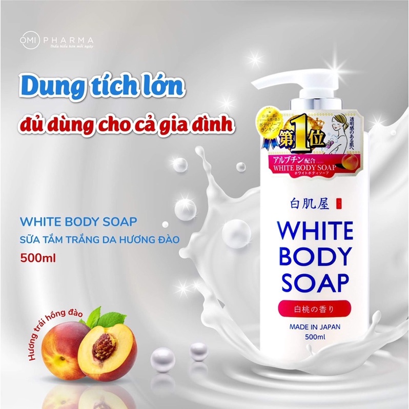 Sữa Tắm Toàn Thân White Body Soap 500ml