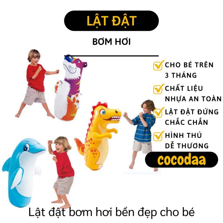 Lật Đật Bơm Hơi - Boxing Lật Đật Đấm Bốc, Đáy Rỗng, Chất Liệu Bền Đẹp 6708 [FREESHIP]