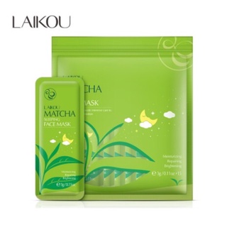 1 Gói Mặt nạ ngủ Matcha Mask Laikou Trà Xanh