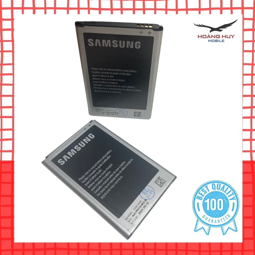 Pin Samsung Galaxy Note 3 B800BC Dung Lượng 3200mAh Hàng Zin Nhập Khẩu Bảo Hành 6 Tháng 1 Đổi 1