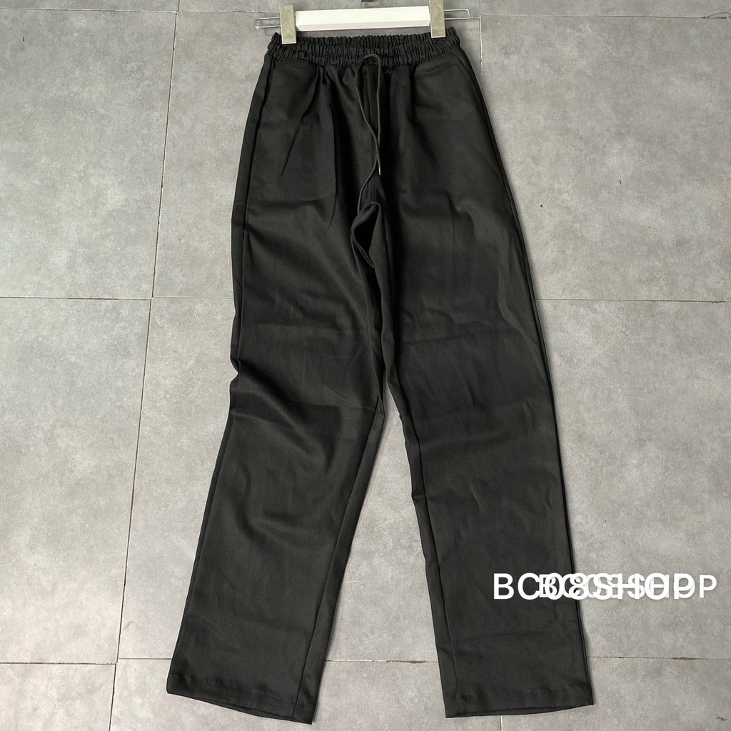 Quần KaKi Pants Dáng Suông Unisex Màu Đen Chất Vải KaKi Mềm Co Giãn BC072 | BigBuy360 - bigbuy360.vn