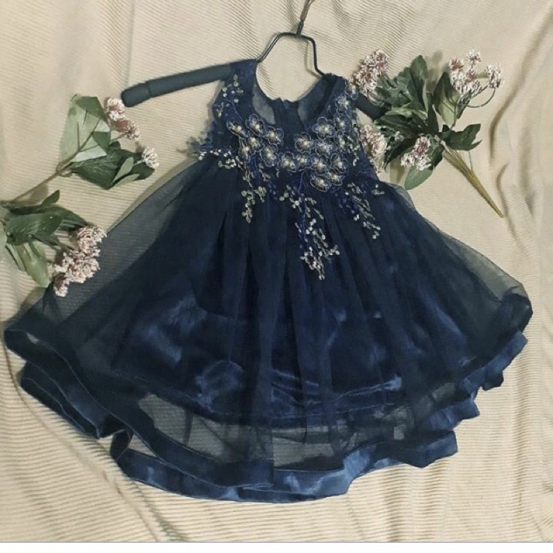 Vải ren voan lưới tutu thêu đắp váy áo 1mx khổ rộng 1,35m của Vải rẻ HB shop