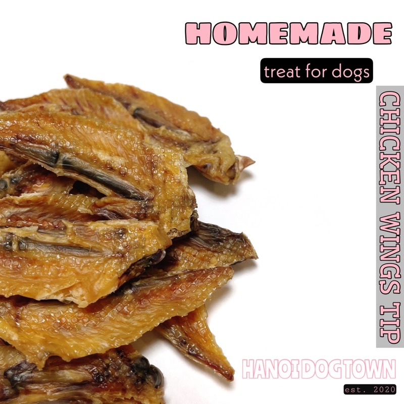 TREAT SẤY CHÓP CÁNH GÀ CHO THÚ CƯNG [100% HOMEMADE- Không phụ gia, chất bảo quản]