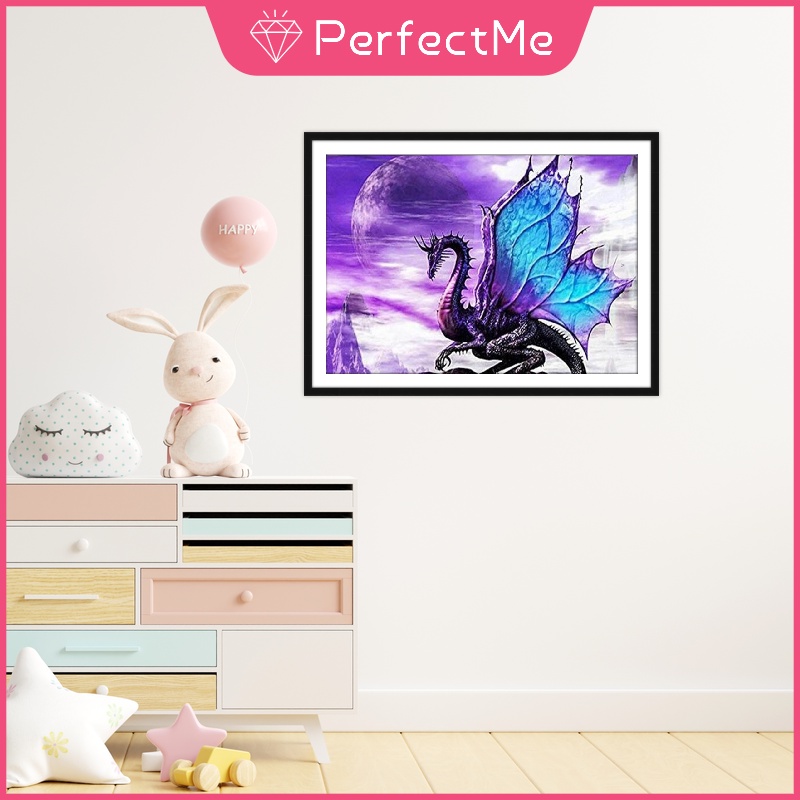 Bộ tranh đính đá 5D tự làm hình rồng 30×40