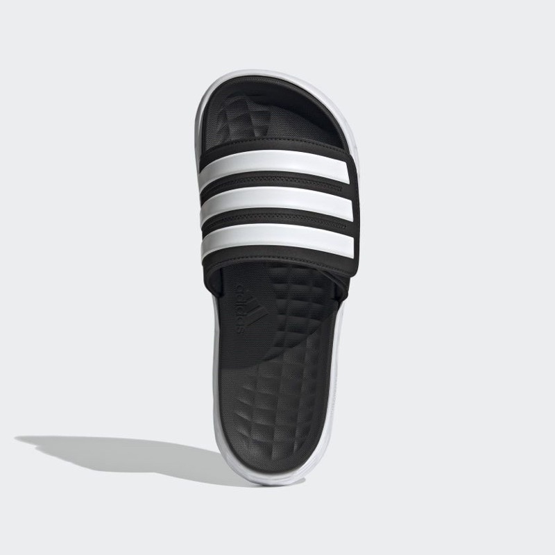 Dép Adidas Duramo SL Slide màu Đen sọc Trắng