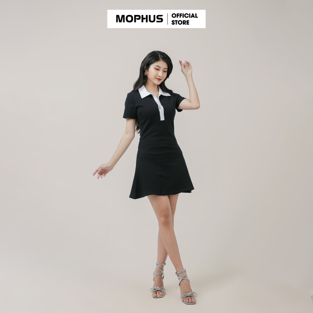 Đầm polo body nữ tay ngắn xinh yêu, váy polo nữ đi dự tiệc vải cá sấu Mophus MA009 | BigBuy360 - bigbuy360.vn