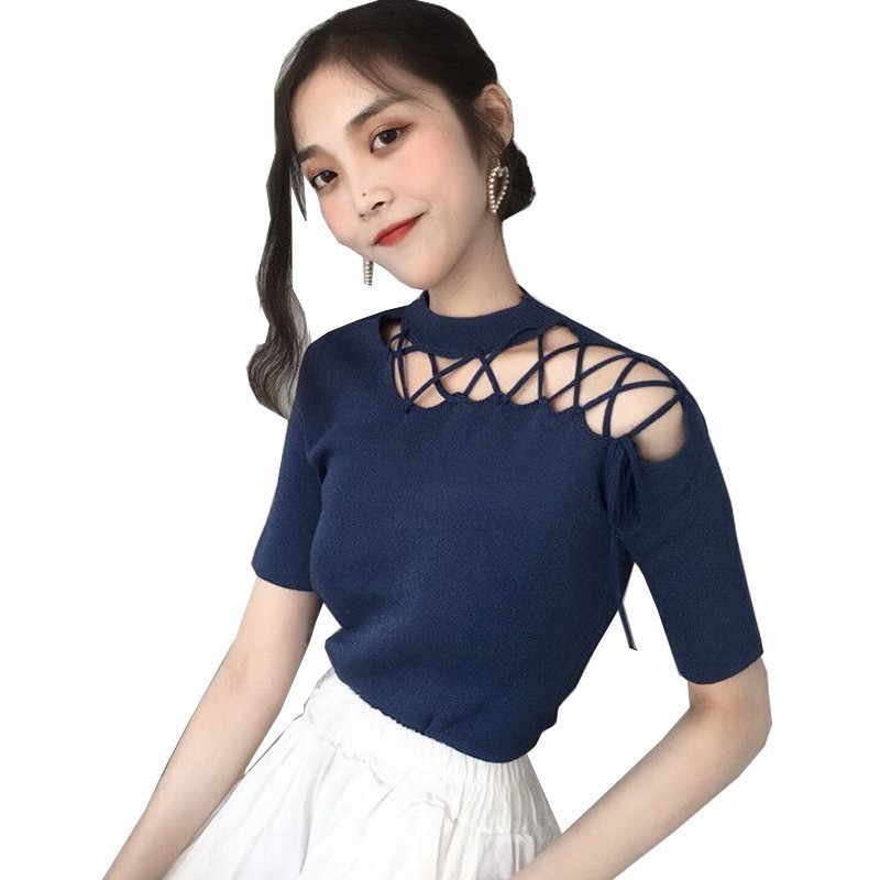 Áo thun tay ngắn phong cách Hàn Quốc cho nữ