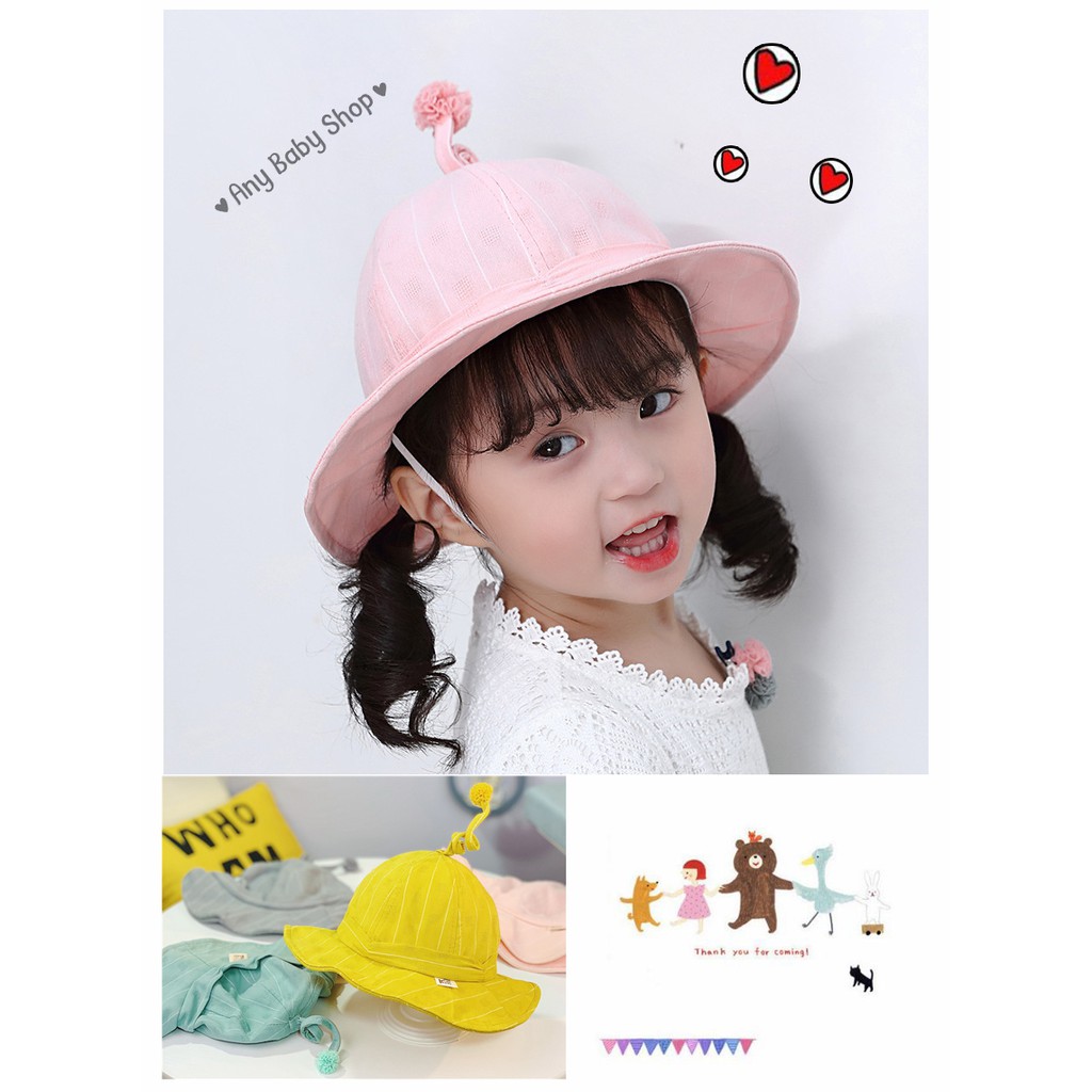 Mũ nón bucket phiên bản mầm xoắn ốc ngộ nghĩnh cho bé gái cực xinh      ❣❣