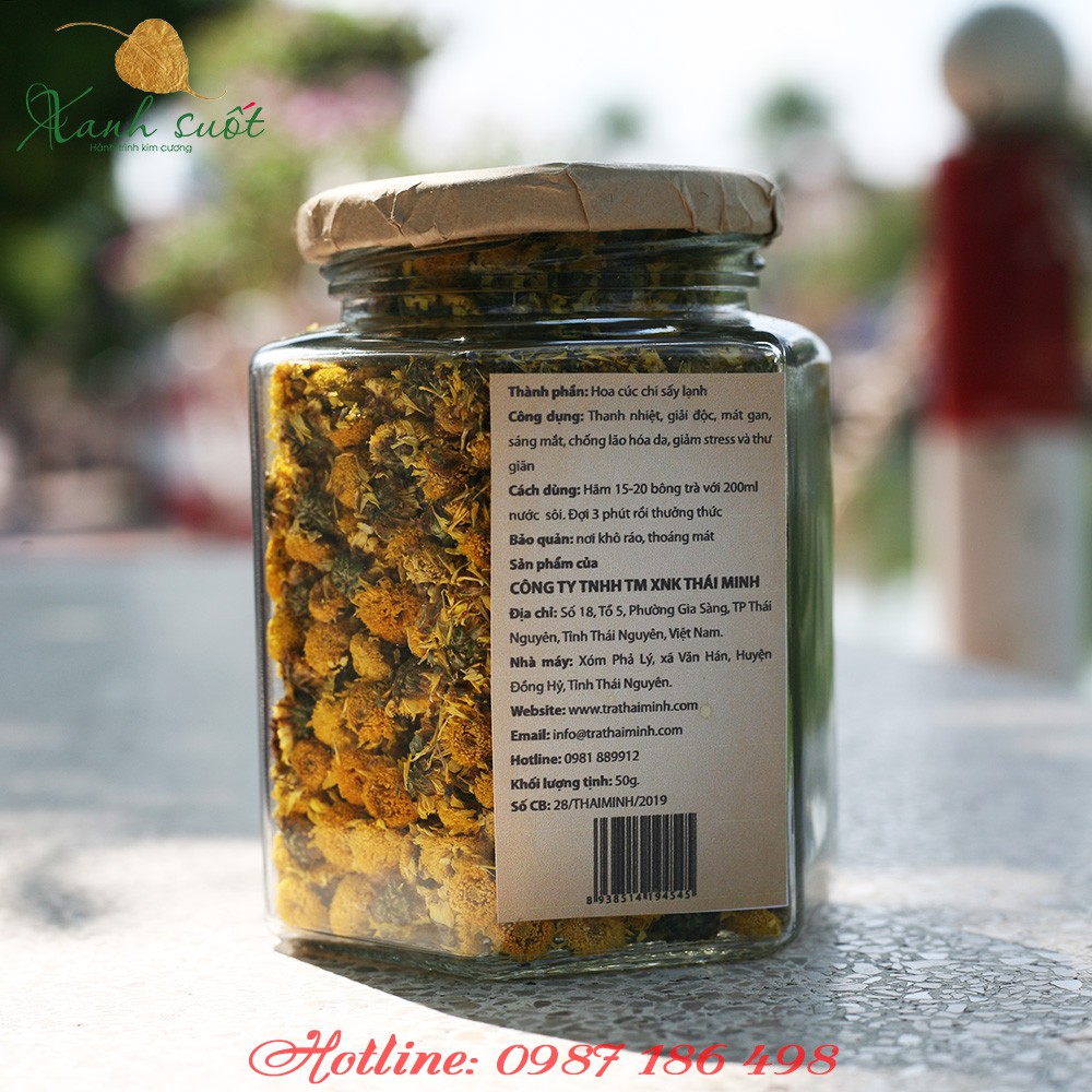 [Thái Minh] Trà Hoa Cúc Chi Sấy Lạnh 50G-  Chrysanthemum Indicum Tea 50G [Xanh Suốt]