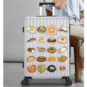 100 Sticker/thức ăn nhanh cute chống nước dán laptop, hình dán mũ bảo hiểm, dán xe, điện thoại, vali st105