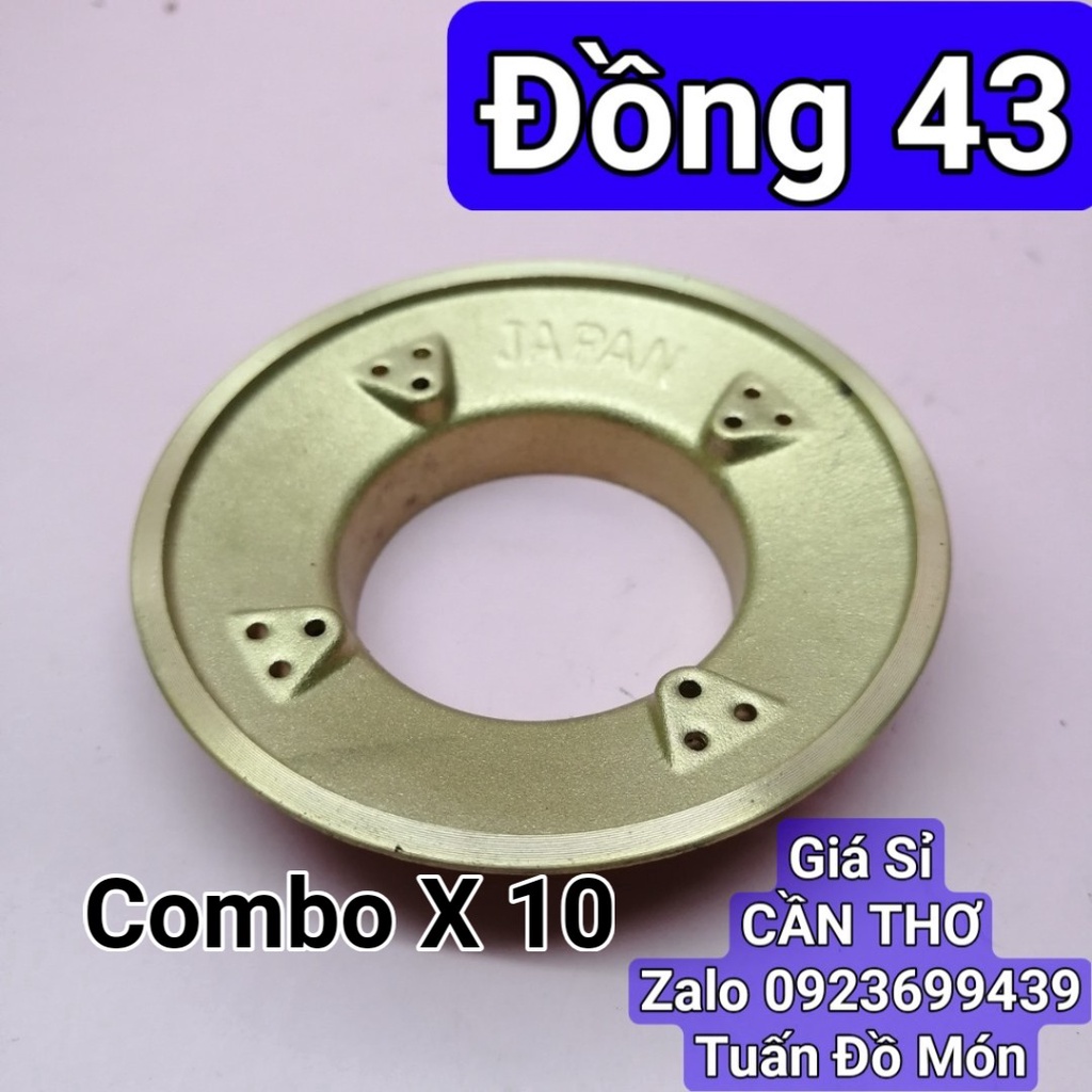 Combo X 10 chiếc Đầu Đốt Chia Lửa Bếp Gas Japan sen 43 thông dụng MỚI] phụ kiện phụ tùng linh kiện chính hãng