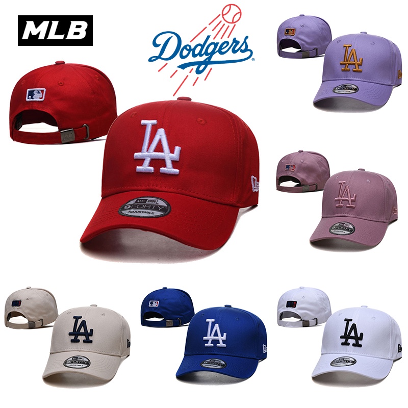 Mlb Mũ Lưỡi Trai Thêu Chữ Los Angeles Dodgers Phong Cách Thể Thao Cho Nam Và Nữ