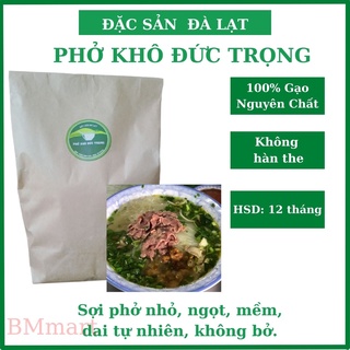 Phở khô đà lạt lâm đồng, hủ tiếu khô đức trọng làm từ 100% gạo ngon nguyên chất - sợi phở nhỏ, mềm, dai tự nhiên 500gr
