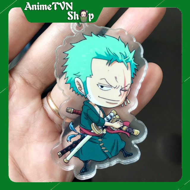 Móc khoá Mica anime One Piece - Đảo hải tặc (Loại 5 - Tứ hoàng và thế hệ tồi tệ) - Nhựa Cứng Acrylic In 2 mặt sắc nét