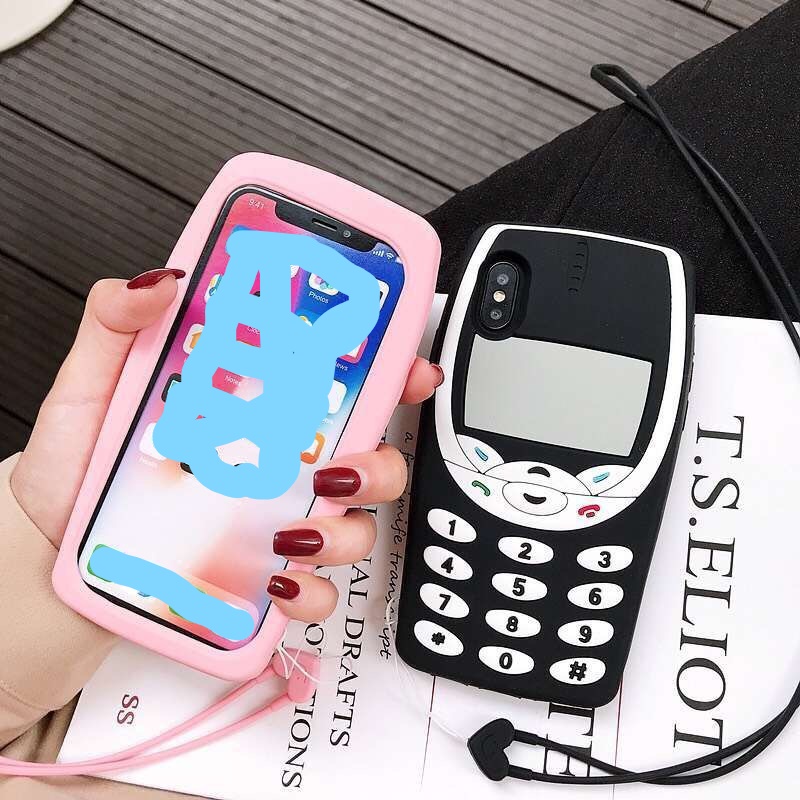 Ốp Điện Thoại Silicon Mềm Chống Sốc Kèm Dây Đeo Phong Cách Retro Cho Nokia