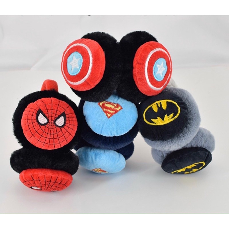 Chụp tai giữ ấm mùa đông cho bé hình Siêu nhân