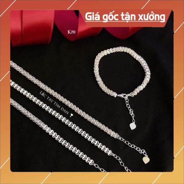 Lắc tay bạc nữ , kiểu dáng đuôi phụng đeo ôm tay BYL JEWELRY