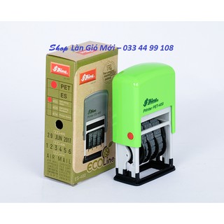 Con Dấu Ngày Tháng Năm PET-400 [ Loại Đóng Giấy ] [ Số Cao 4mm ] - PET400-LGM